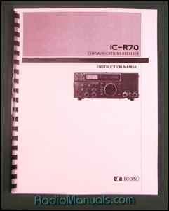Icom IC-R70 Instruction Manual Icom IC-R70 Instruction Manual